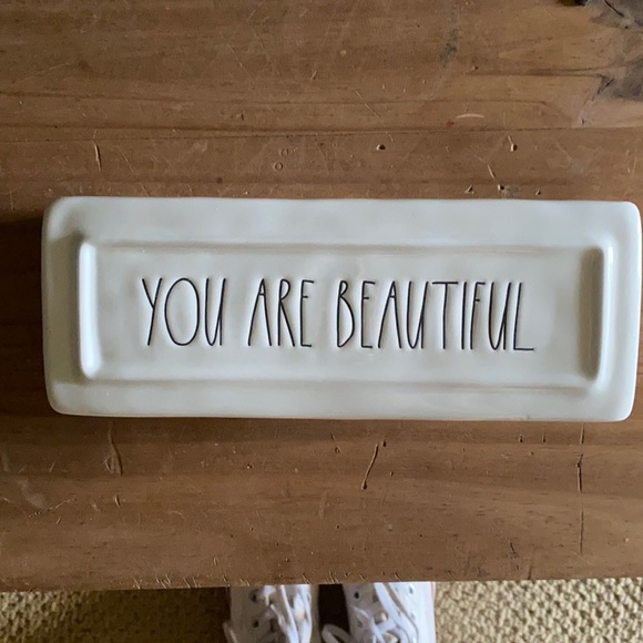 Ceramic YOU ARE BEAUTIFUL dish